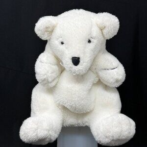 Mary Meyer White Plush Polar Bear Puppet Stuffed Animal1994 Vtg Exclusive Alaska